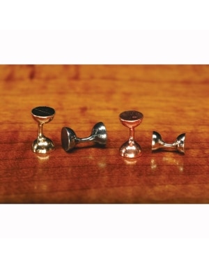 Hareline Dubbin FlatEnd Hour Glass Eyes 12pk in Copper